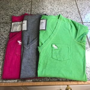 Bundle of 3 woman's Abercrombie tees